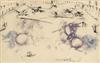 SALVADOR DALÍ Collection of 19 etchings and 2 etched copper plates from La Vida es Sueño.